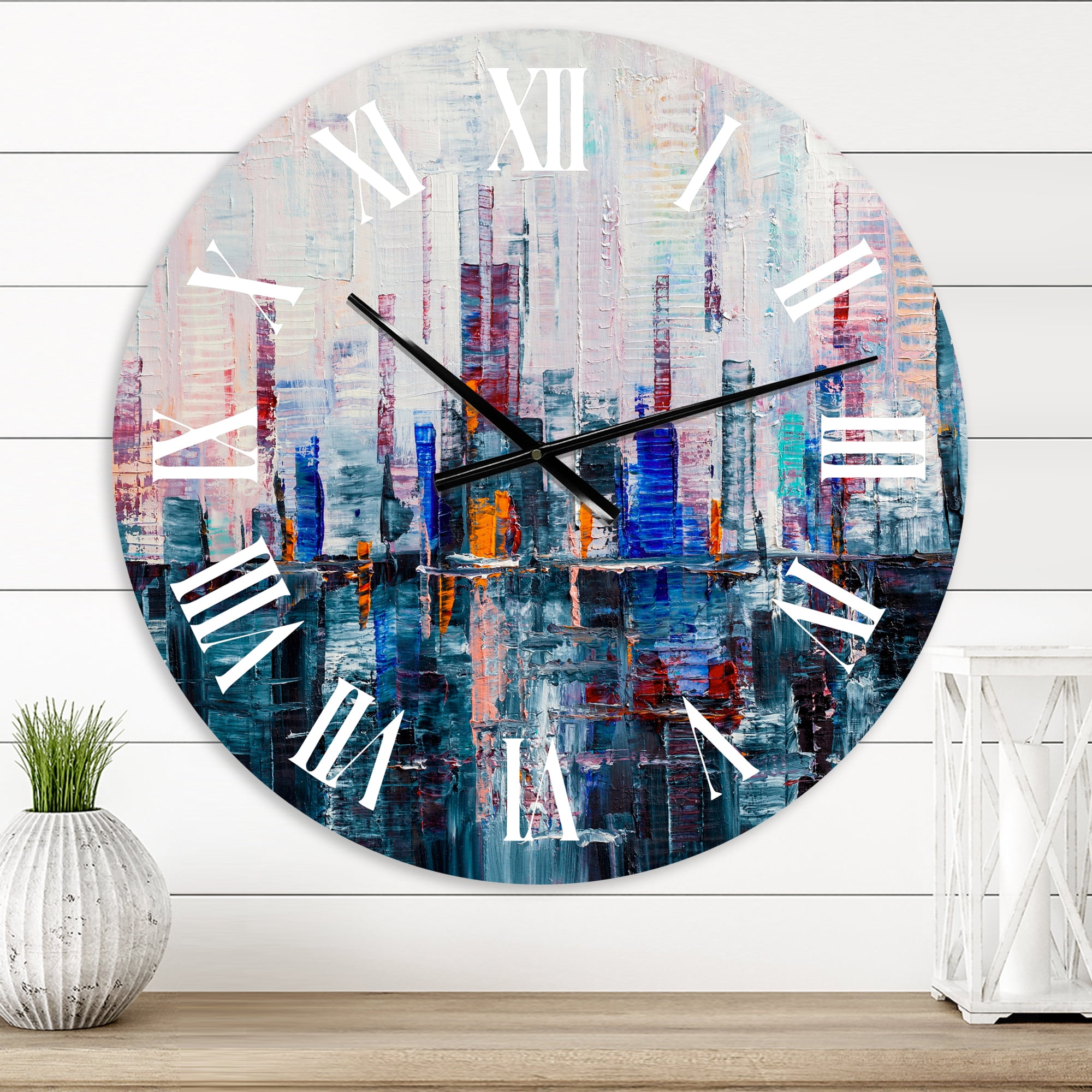 Designart 1 in Modern,Contemporary Wall Clock