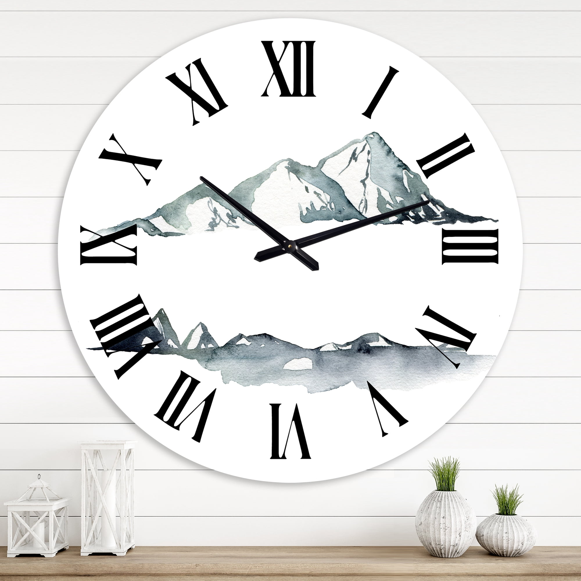 Designart 1 in Modern,Contemporary Wall Clock