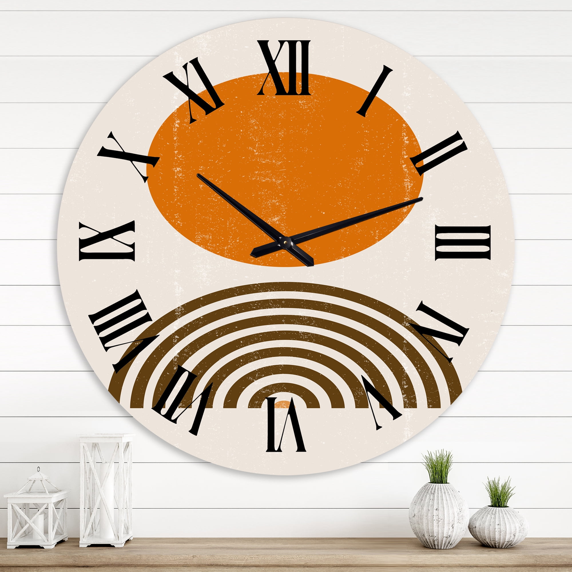 Designart 1 in Modern,Contemporary Wall Clock