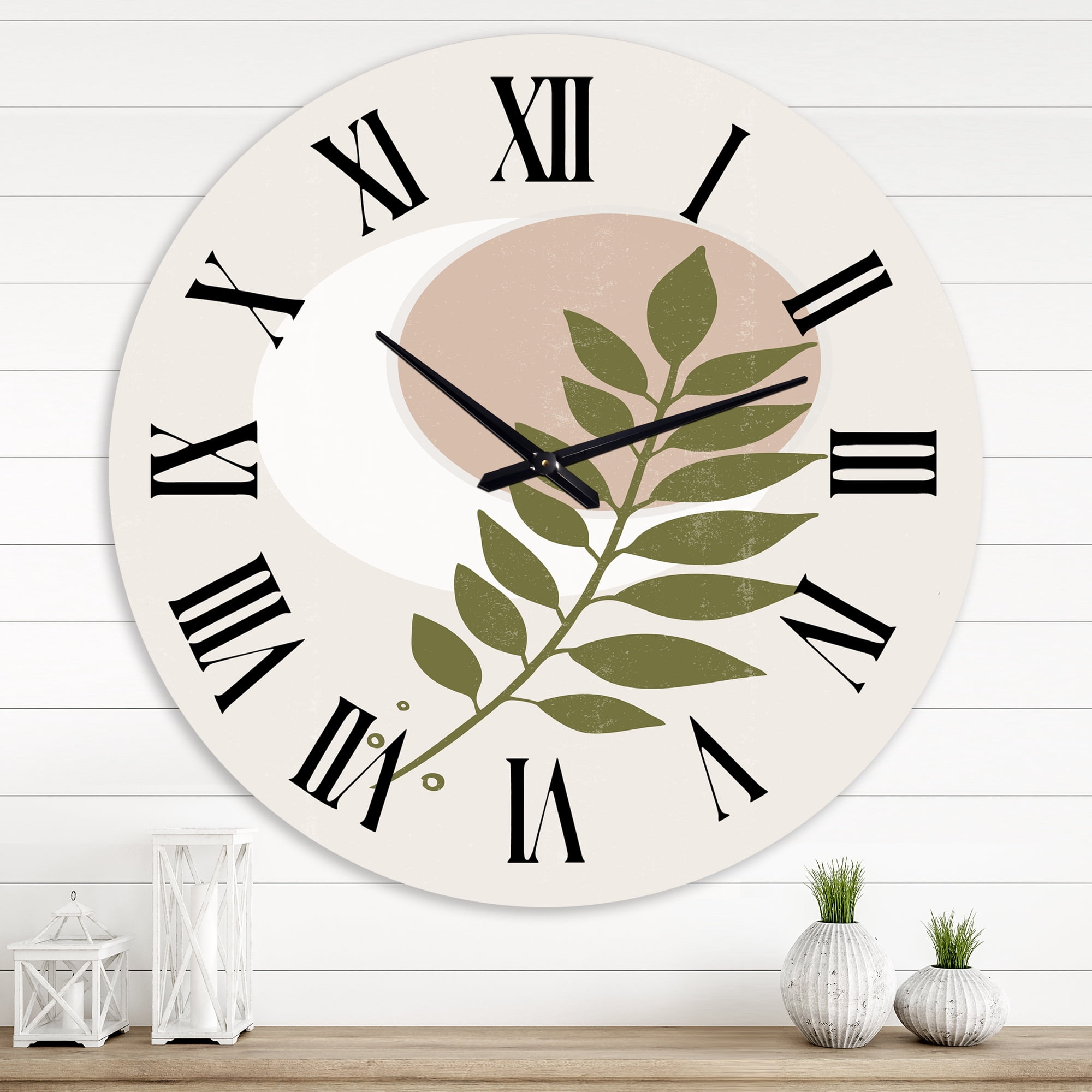 Designart 1 in Modern,Contemporary Wall Clock
