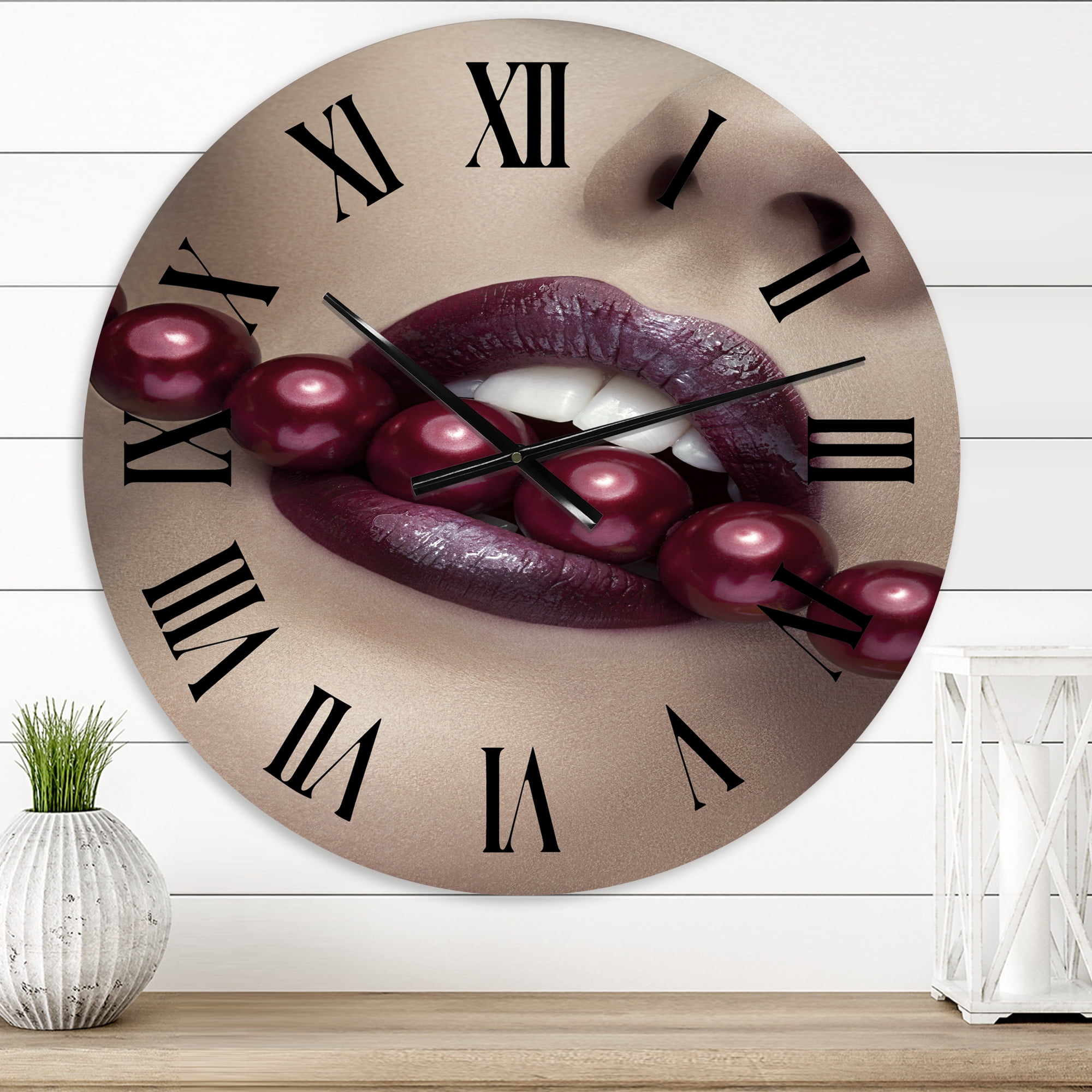 Designart 1 in Modern,Contemporary Wall Clock