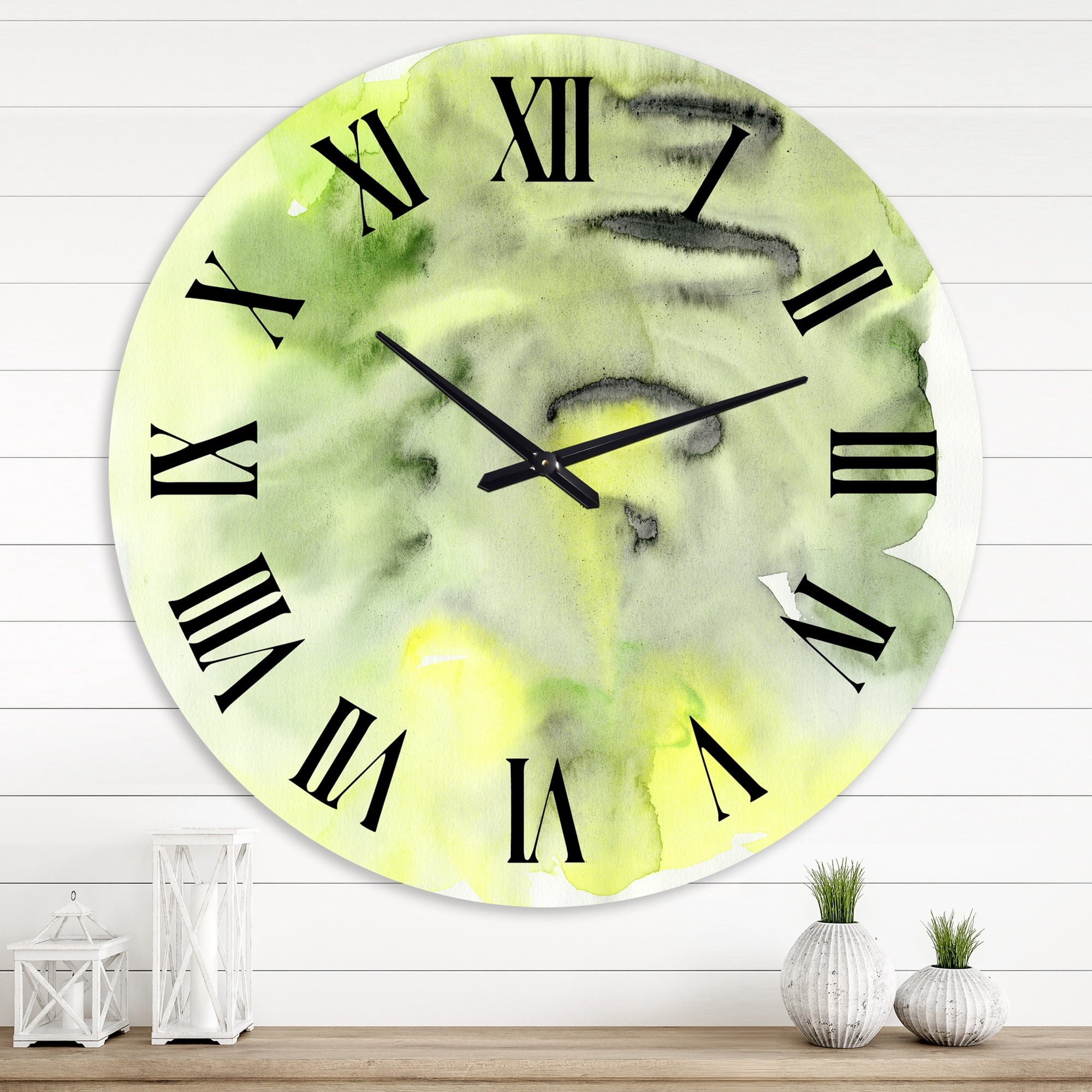 Designart 1 in Modern,Contemporary Wall Clock