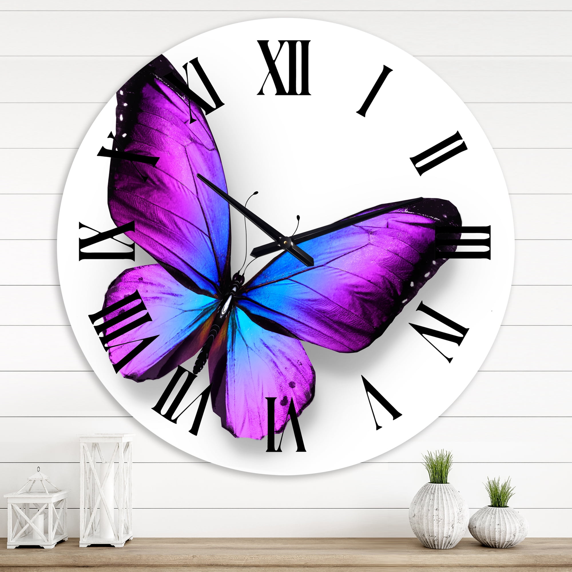 Designart 1 in Modern,Contemporary Wall Clock