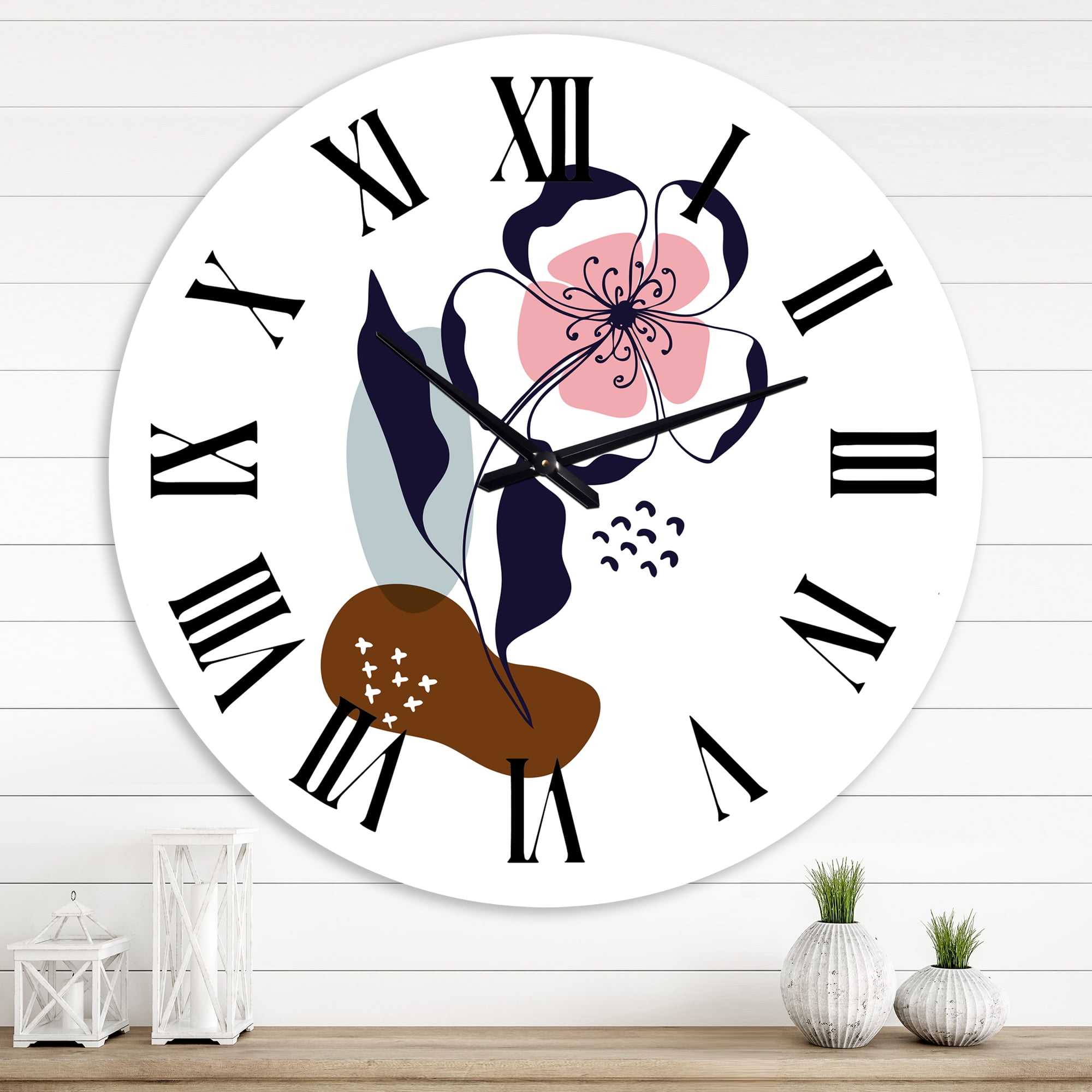 Designart 1 in Modern,Contemporary Wall Clock