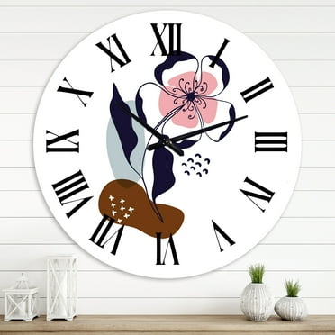 Designart 1 in Modern,Contemporary Wall Clock