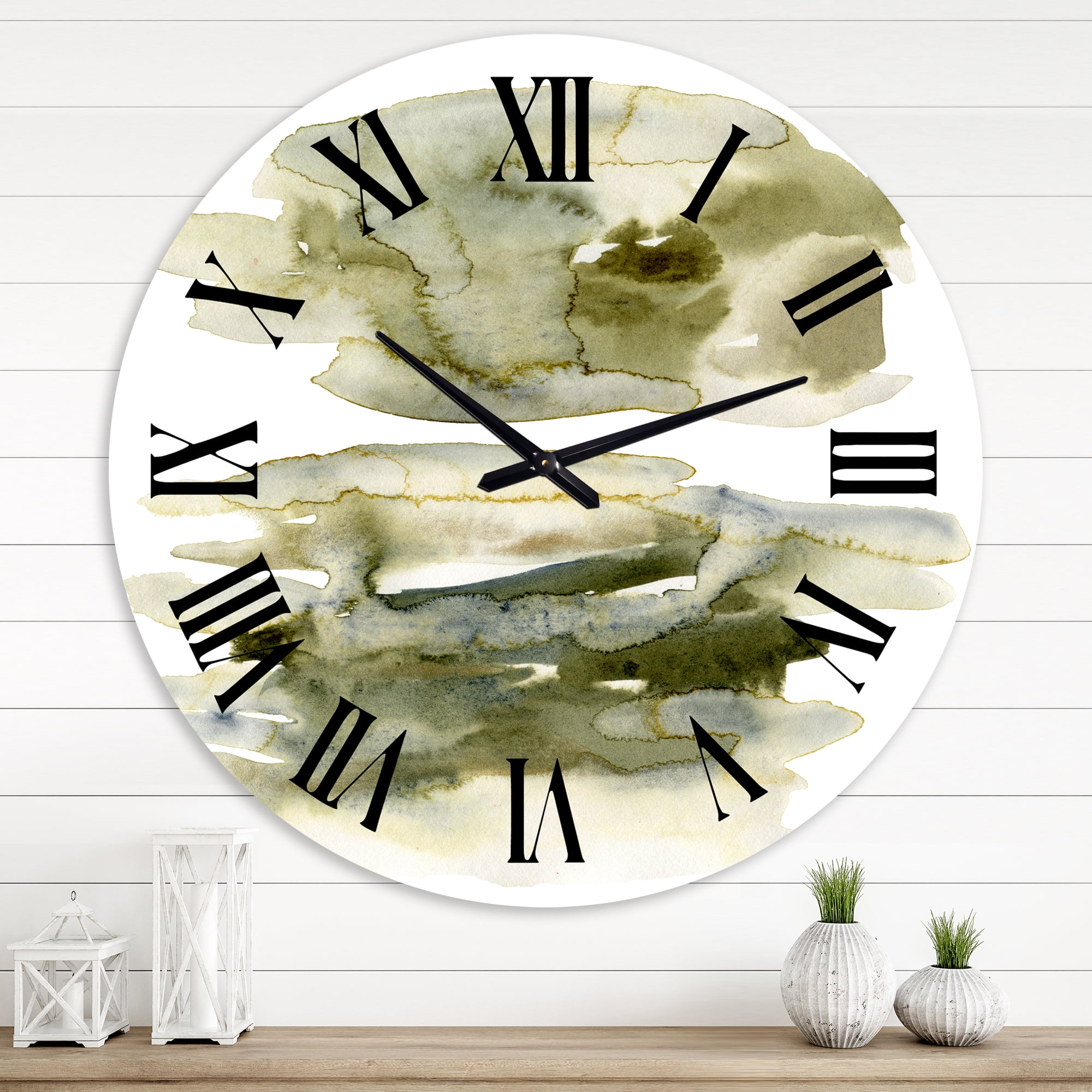 Designart 1 in Modern,Contemporary Wall Clock