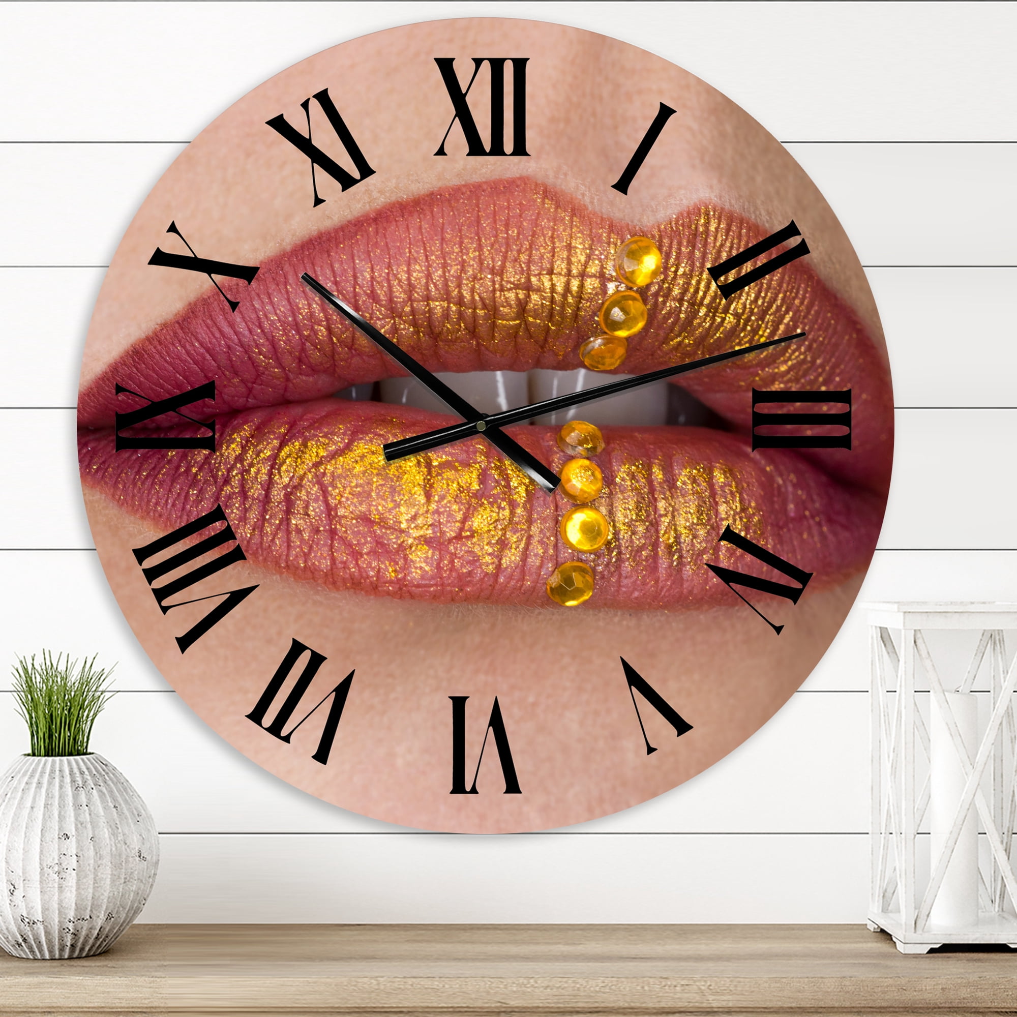 Designart 1 in Modern,Contemporary Wall Clock