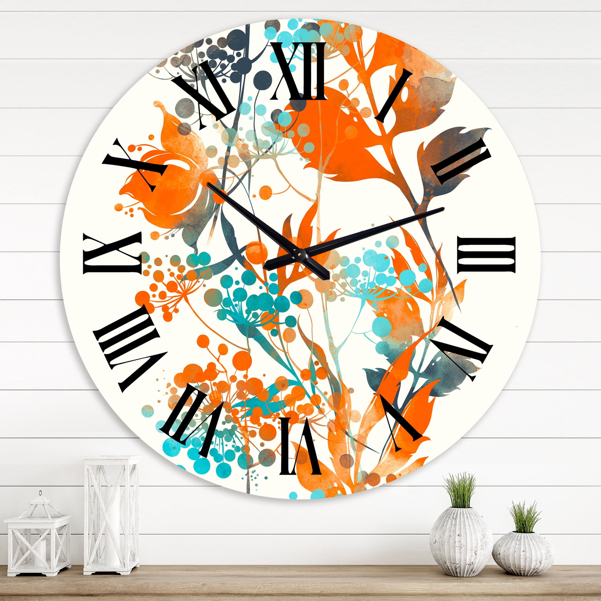 Designart 1 in Modern,Contemporary Wall Clock