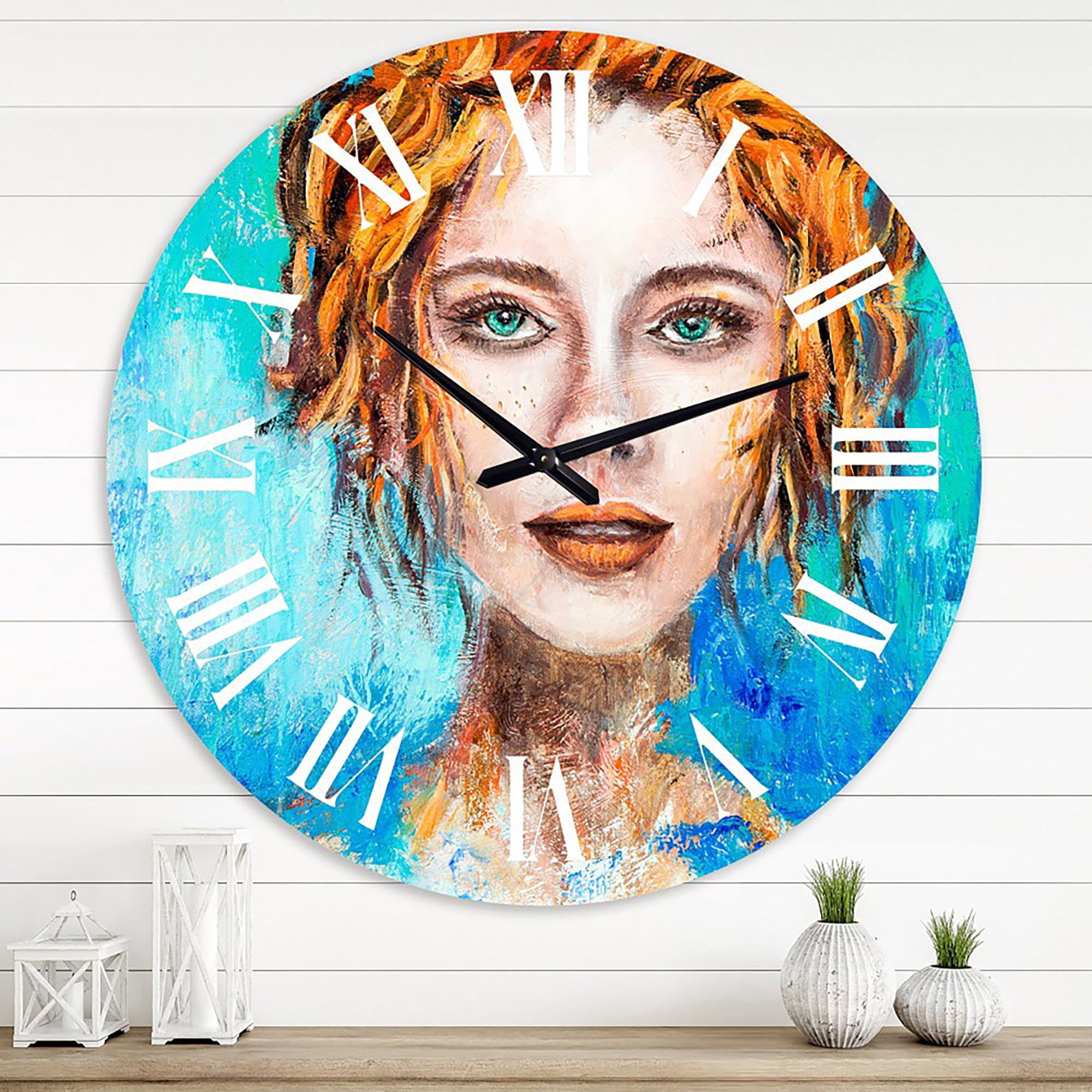 Designart 1 in Modern,Contemporary Wall Clock