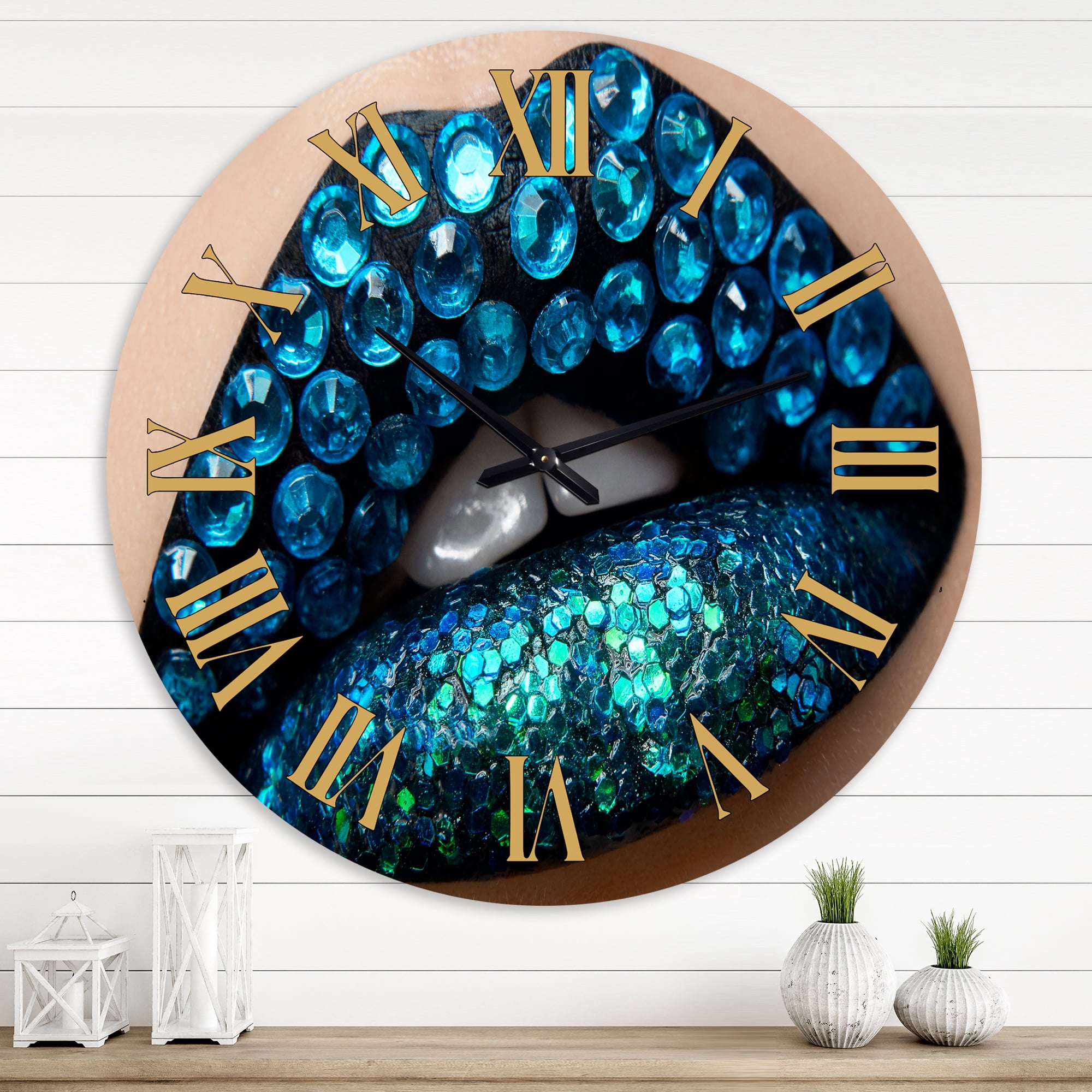 Designart 1 in Modern,Contemporary Wall Clock