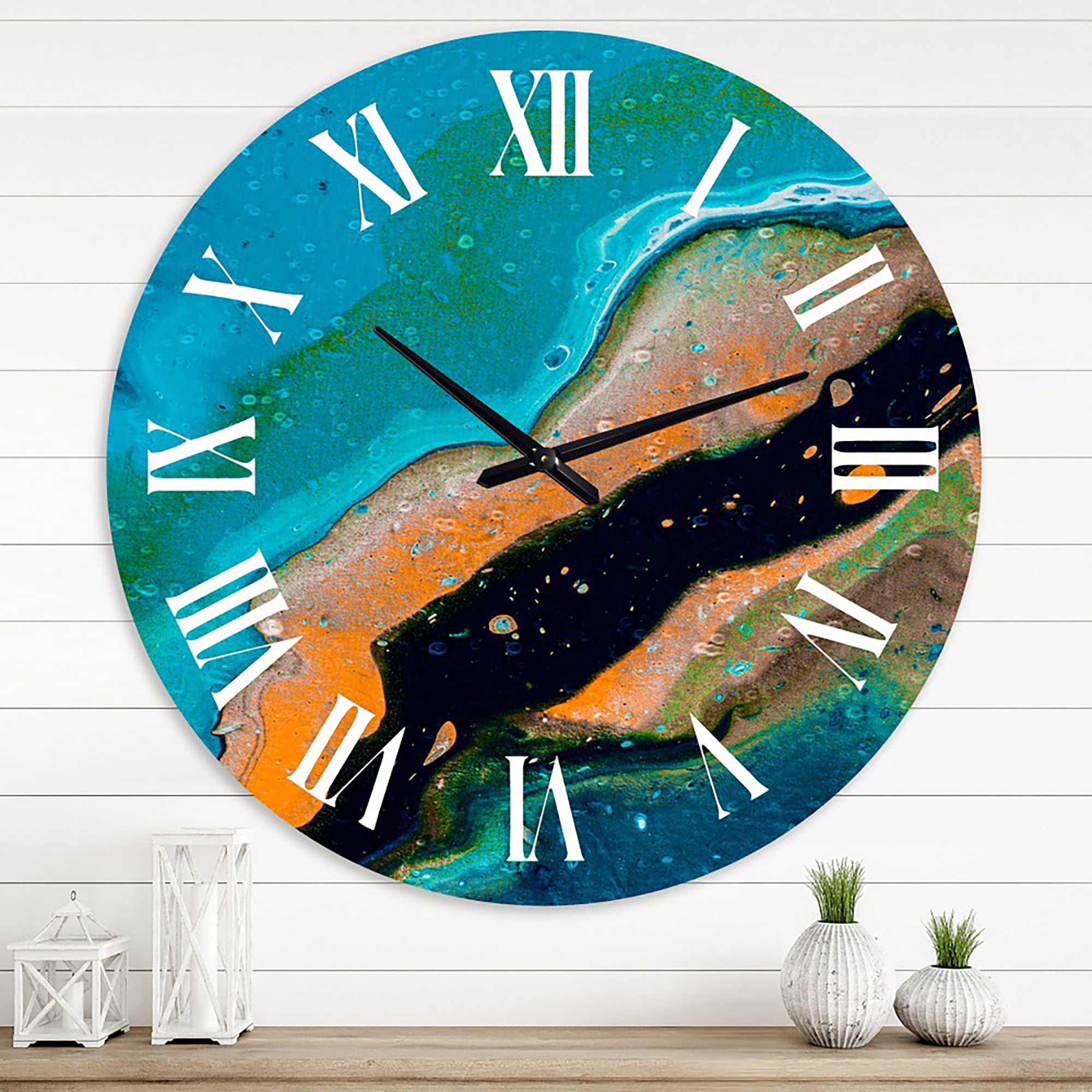 Designart 1 in Modern,Contemporary Wall Clock