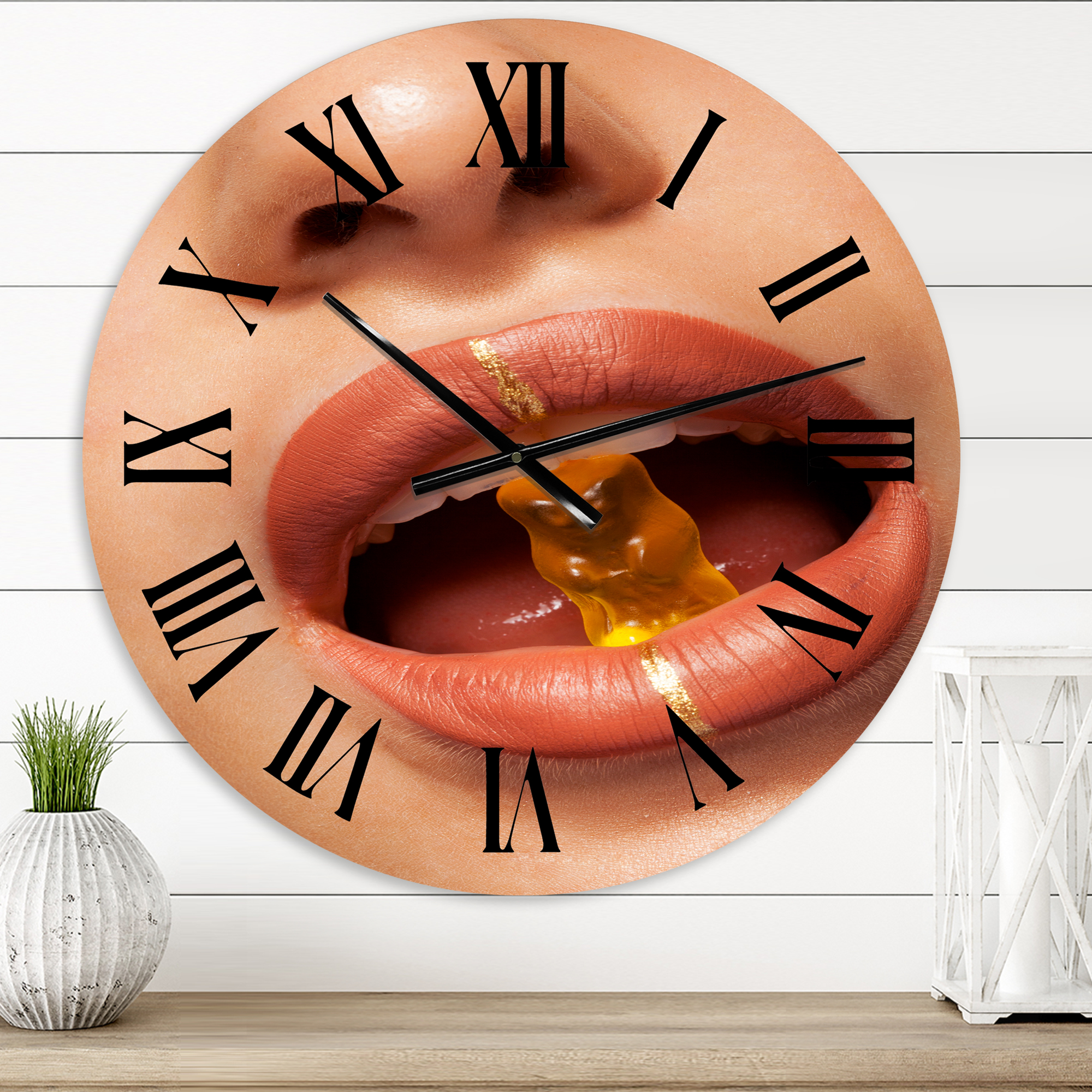 Designart 1 in Modern,Contemporary Wall Clock