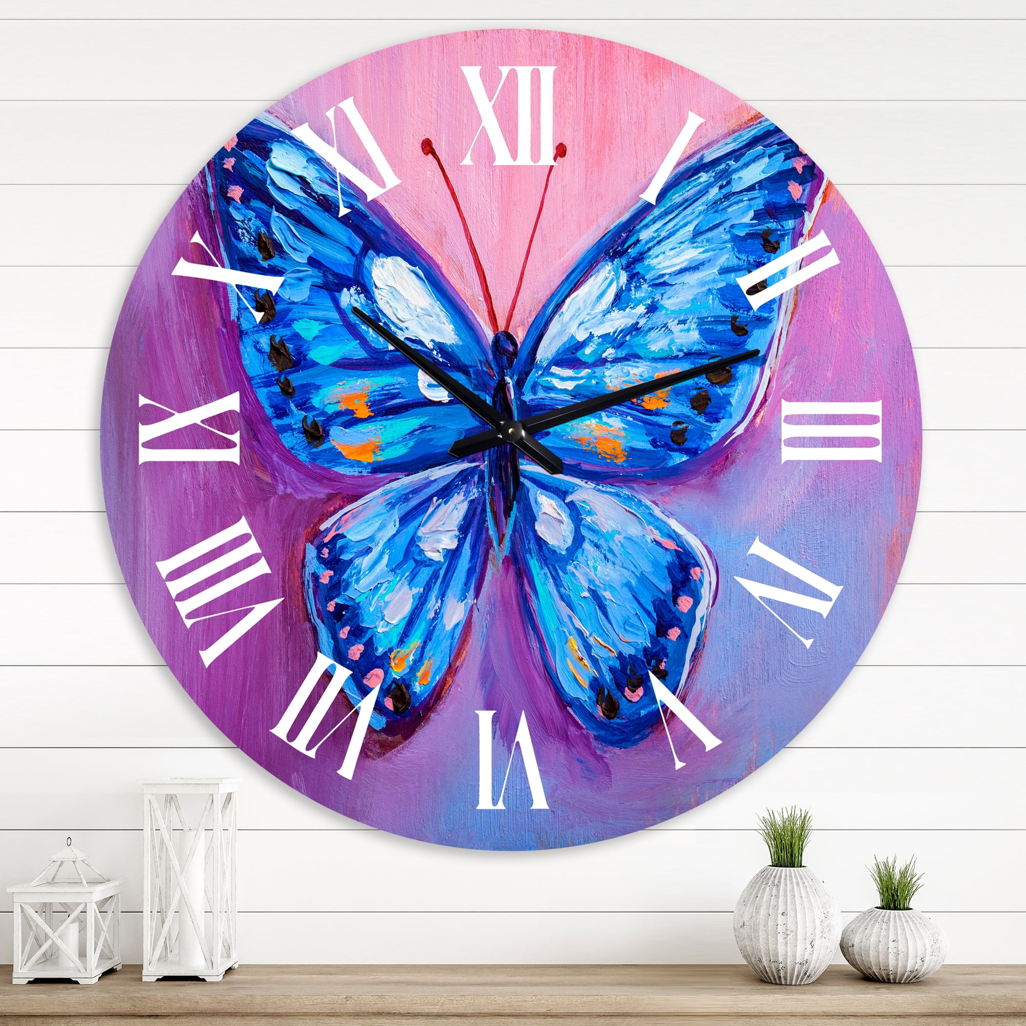 Designart 1 in Modern,Contemporary Wall Clock