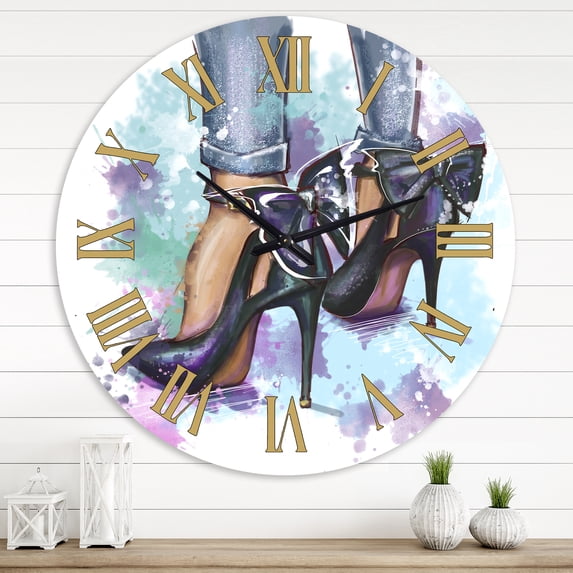 Designart 1 in Modern,Contemporary Wall Clock