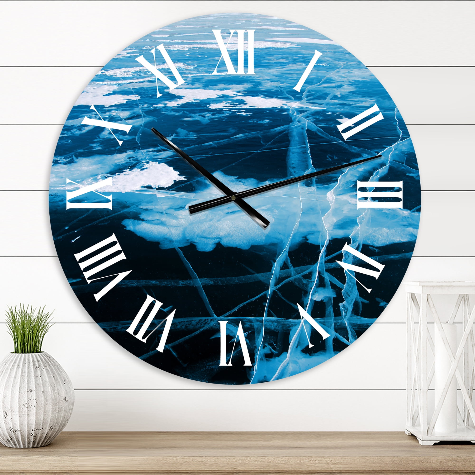 Designart 1 in Modern,Contemporary Wall Clock
