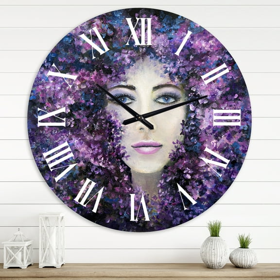 Designart 1 in Modern,Contemporary Wall Clock