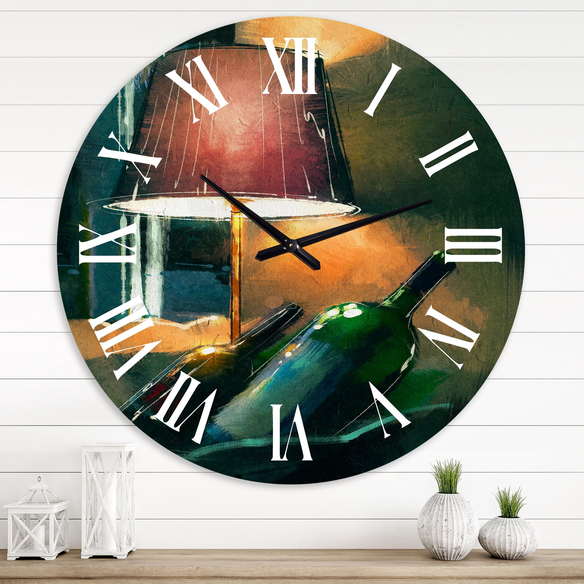Designart 1 in Modern,Contemporary Wall Clock