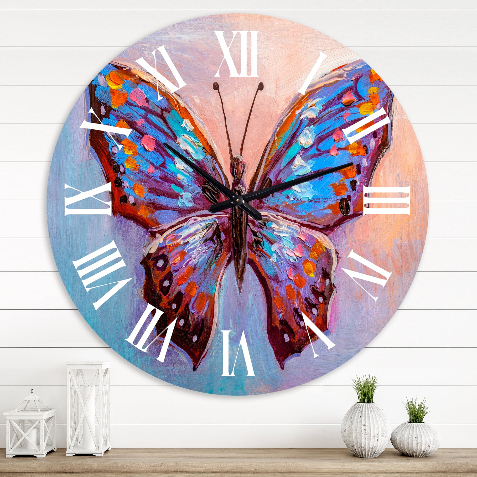 Designart 1 in Modern,Contemporary Wall Clock