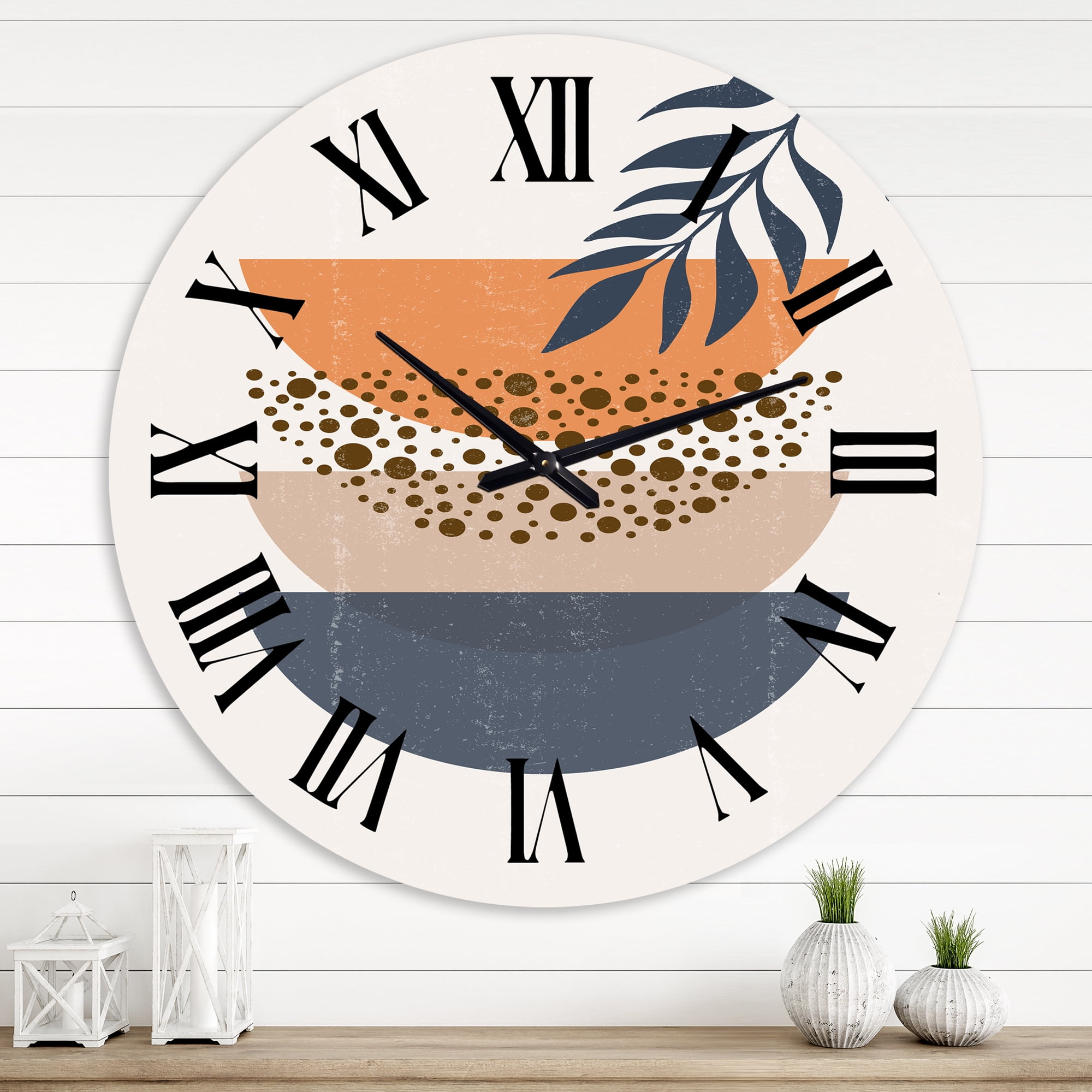 Designart 1 in Modern,Contemporary Wall Clock