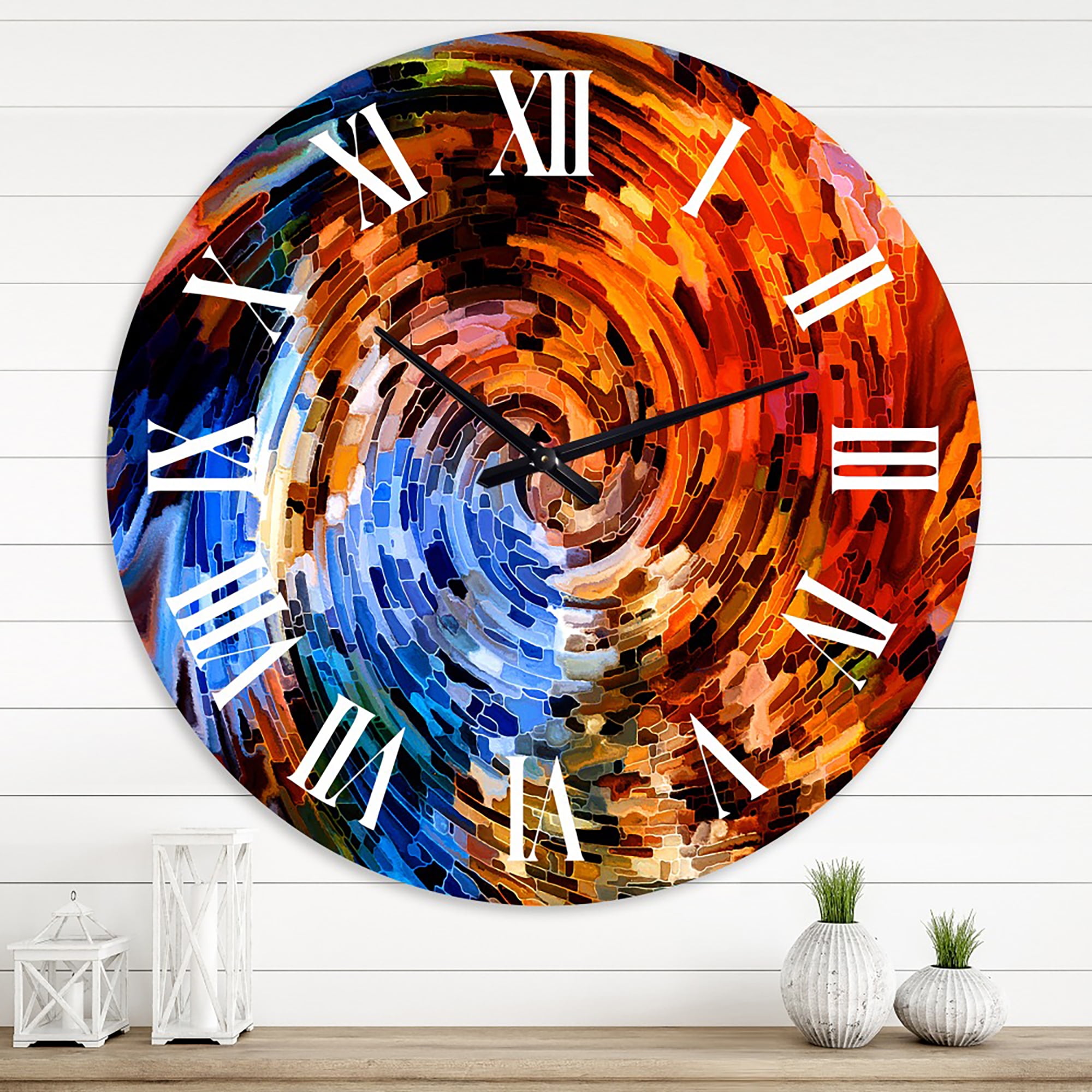 Designart 1 in Modern,Contemporary Wall Clock