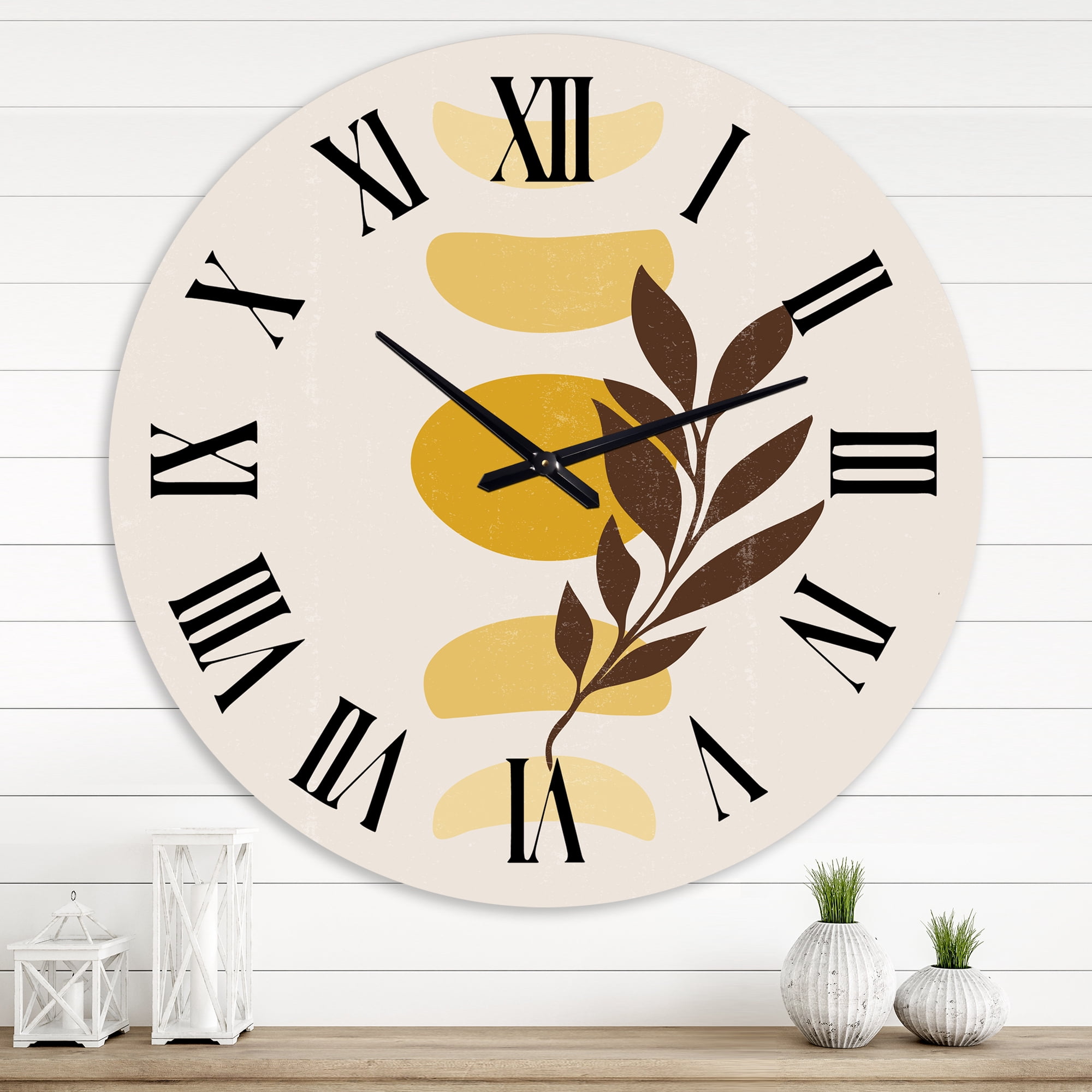 Designart 1 in Modern,Contemporary Wall Clock