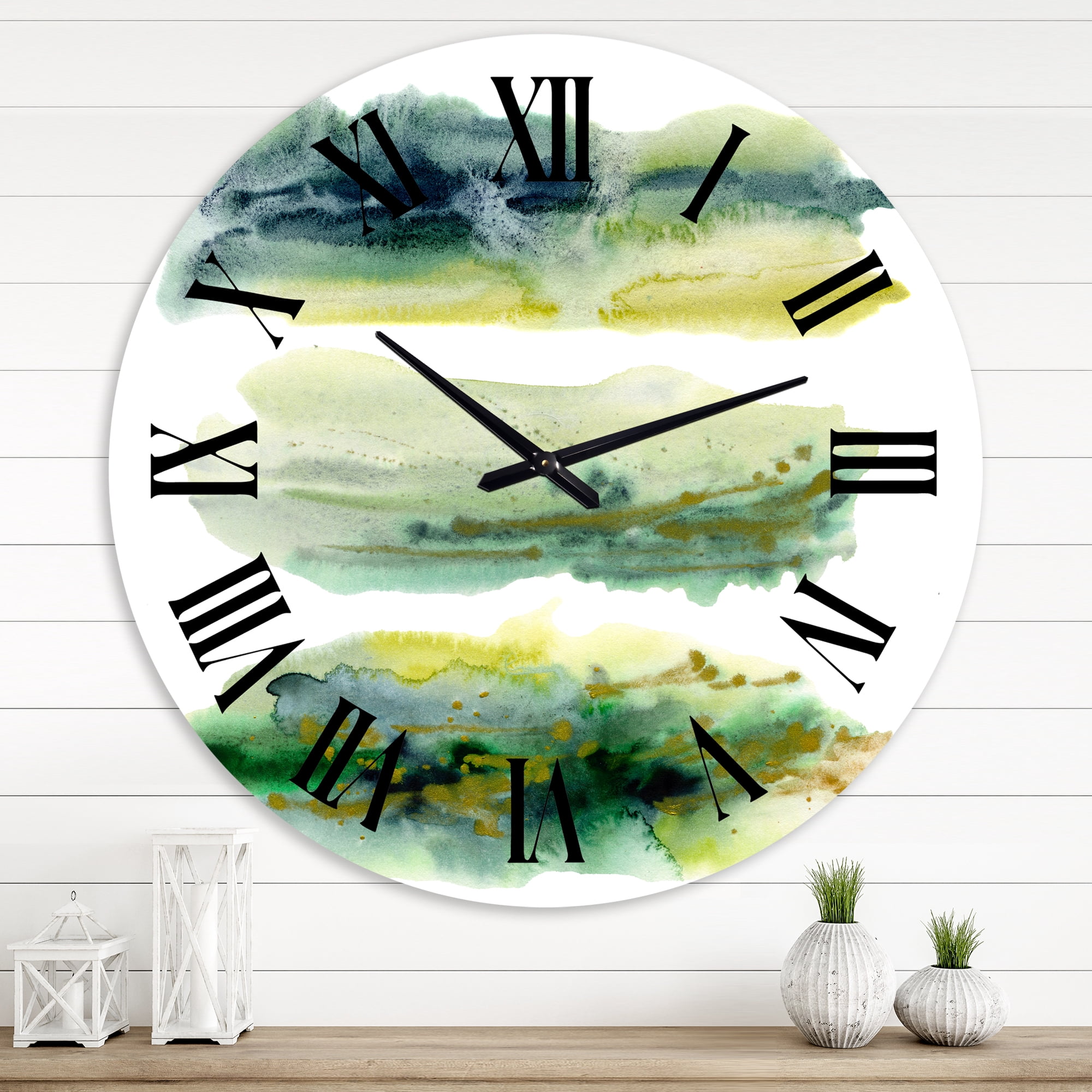 Designart 1 in Modern,Contemporary Wall Clock