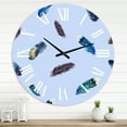 thumbnail image 1 of Designart 1 in Quartz Bohemian Wall Clock, 1 of 5