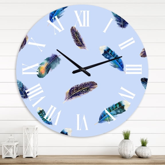 Designart 1 in Quartz Bohemian Wall Clock