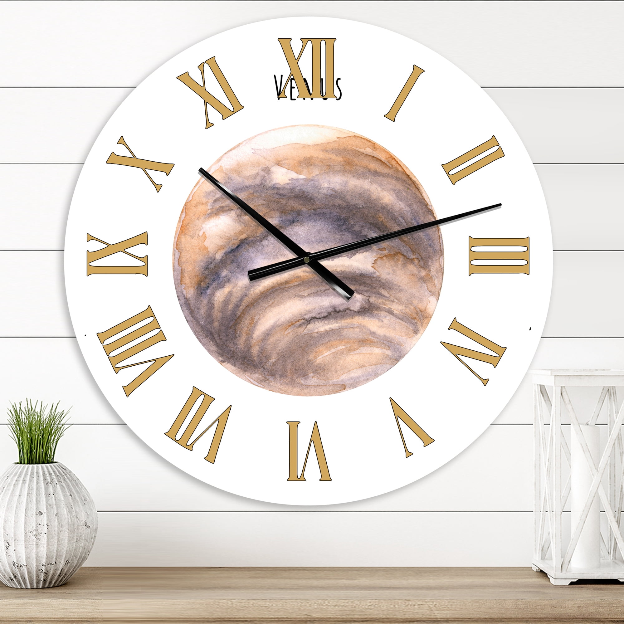 Designart 1 in Quartz Bohemian Wall Clock