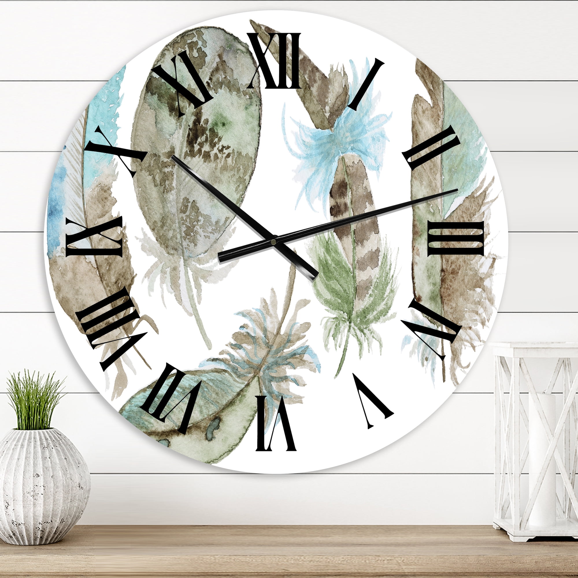 Designart 1 in Quartz Bohemian Wall Clock