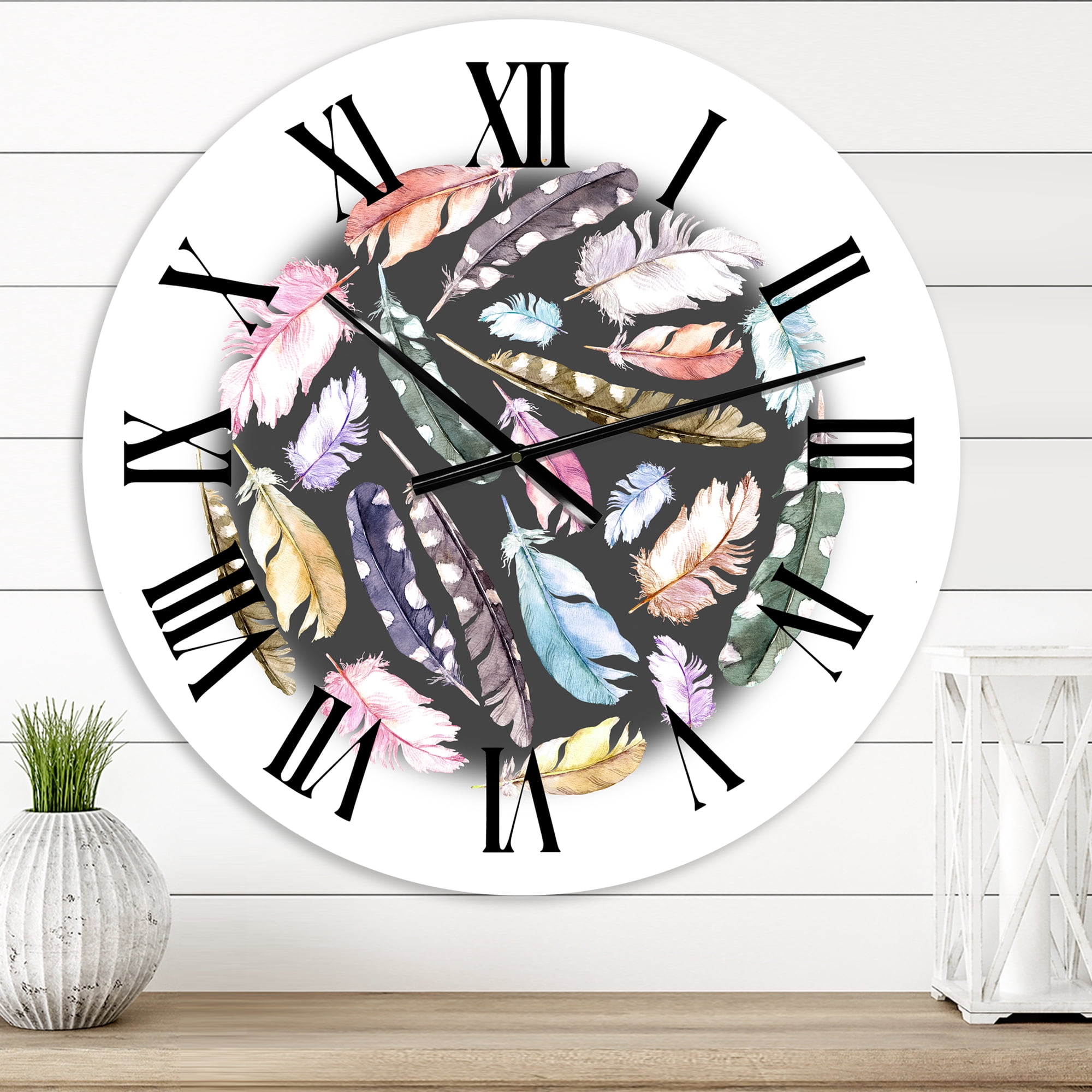 Designart 1 in Quartz Bohemian Wall Clock