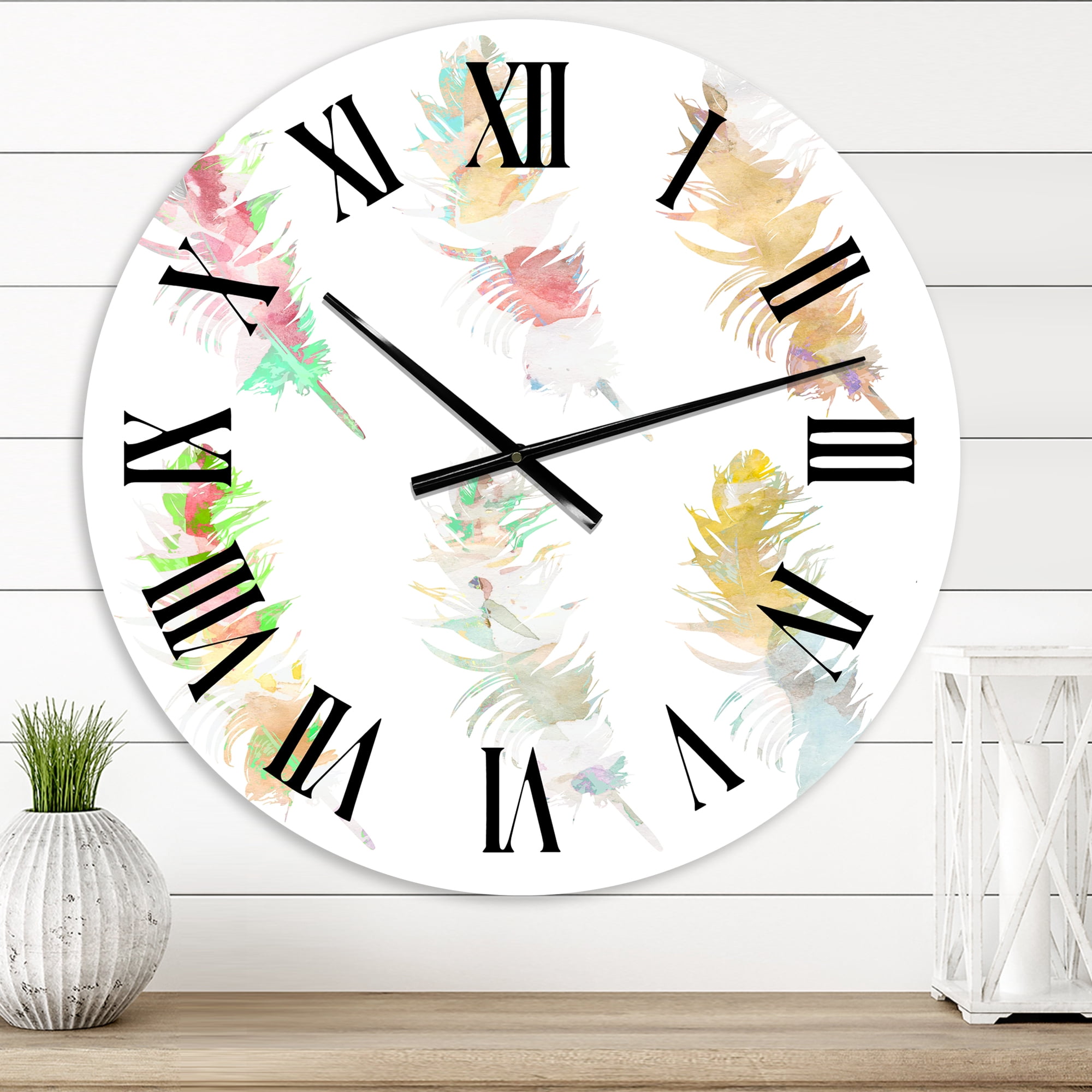 Designart 1 in Quartz Bohemian Wall Clock