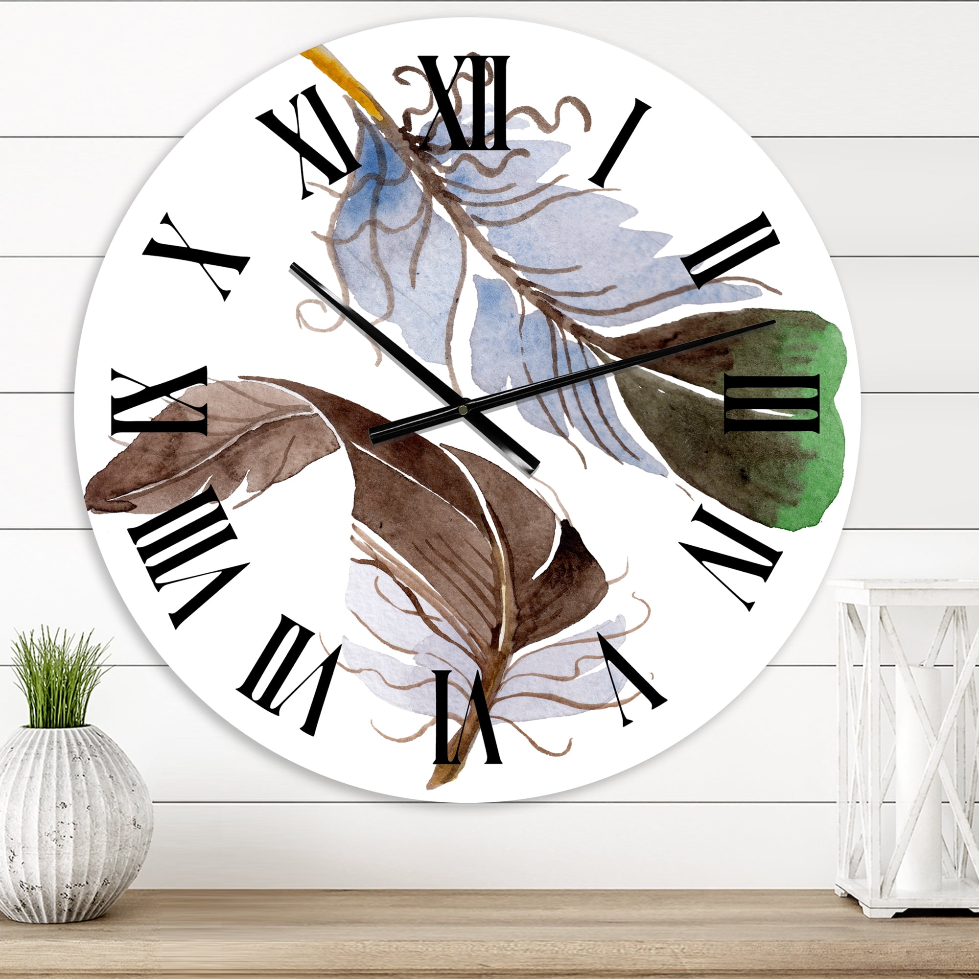 Designart 1 in Quartz Bohemian Wall Clock
