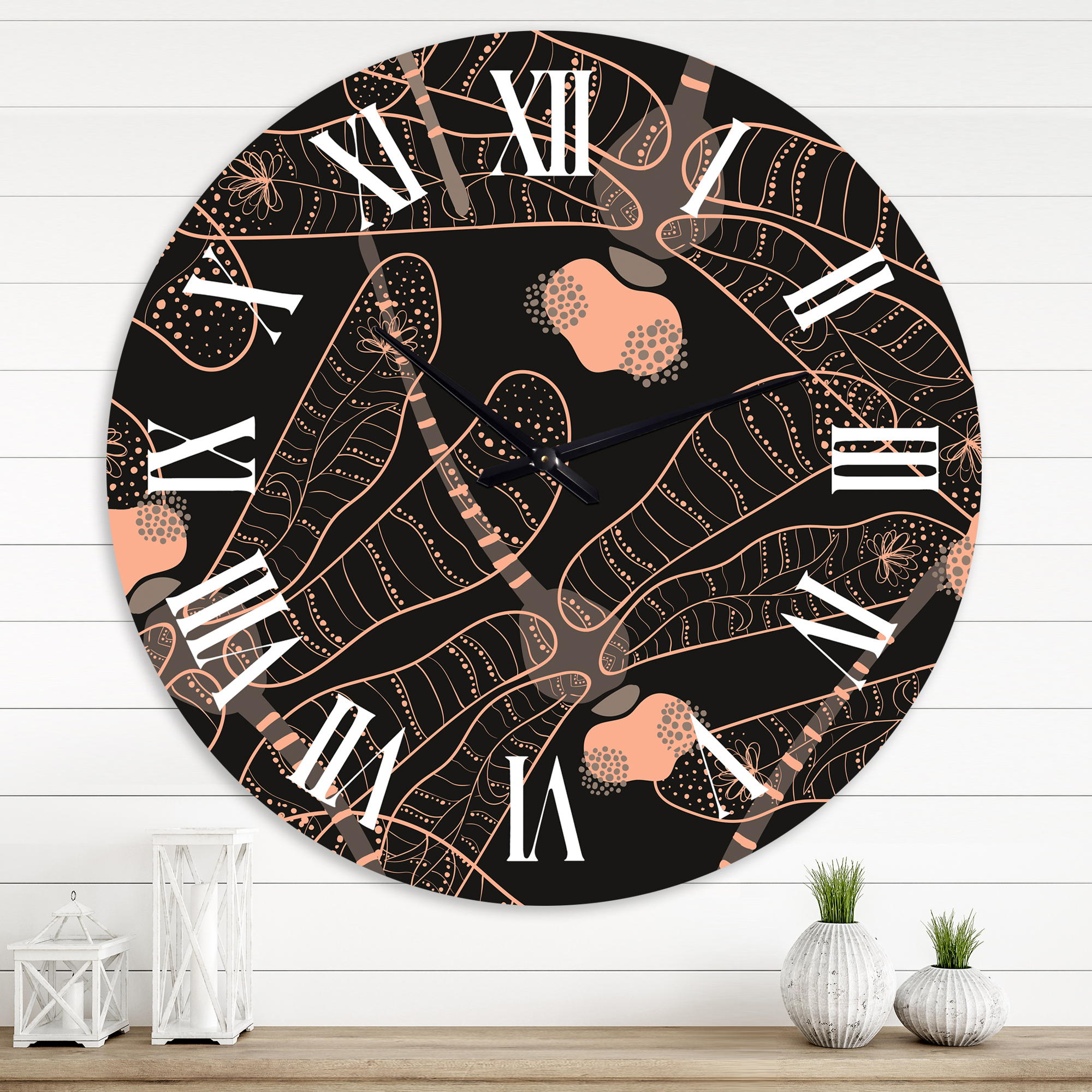 Designart 1 in Quartz Bohemian Wall Clock