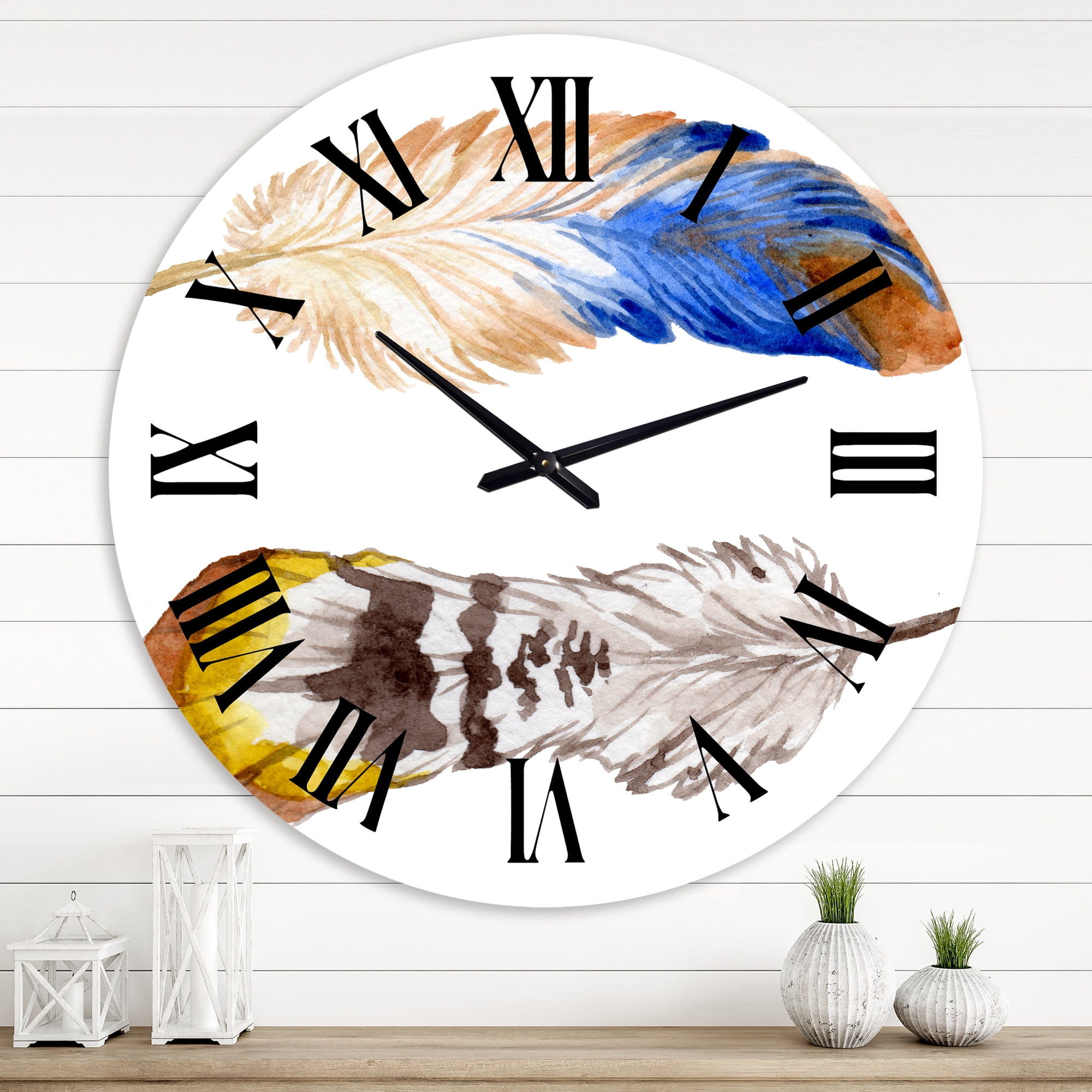 Designart 1 in Quartz Bohemian Wall Clock