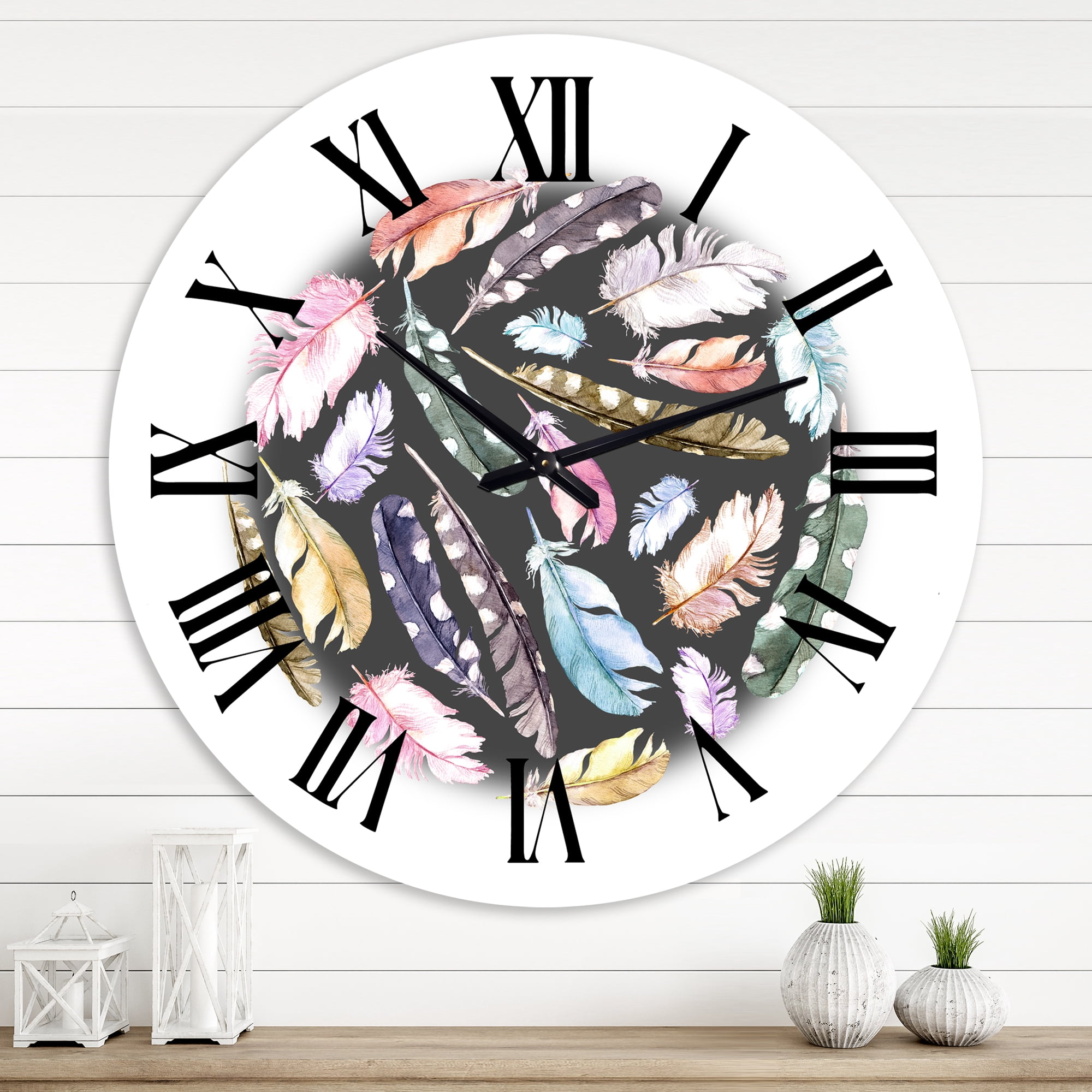 Designart 1 in Quartz Bohemian Wall Clock