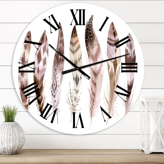 Designart 1 in Quartz Bohemian Wall Clock