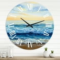 thumbnail image 1 of Designart 1 in Quartz Coastal Wall Clock, 1 of 5