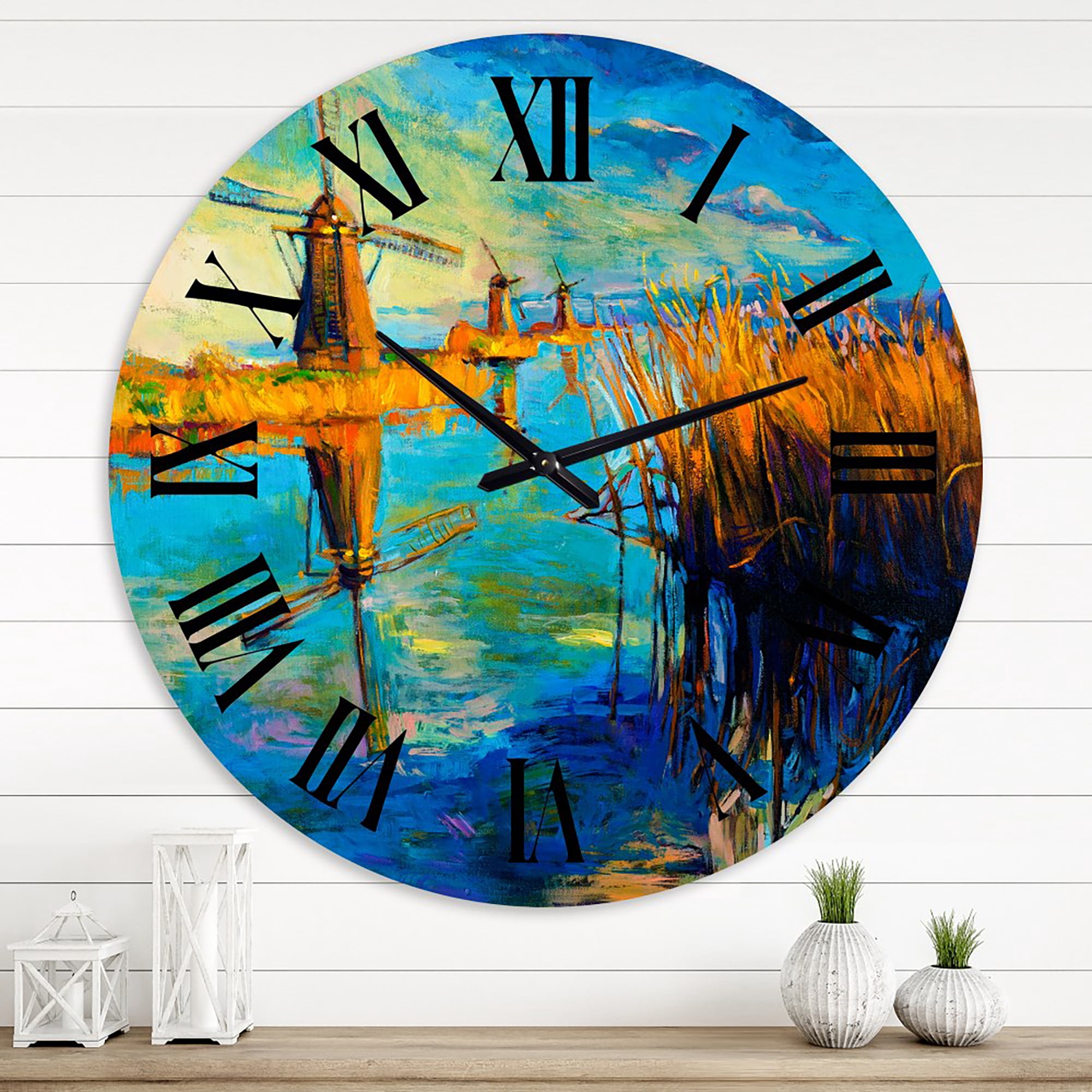 Designart 1 in Quartz Coastal Wall Clock