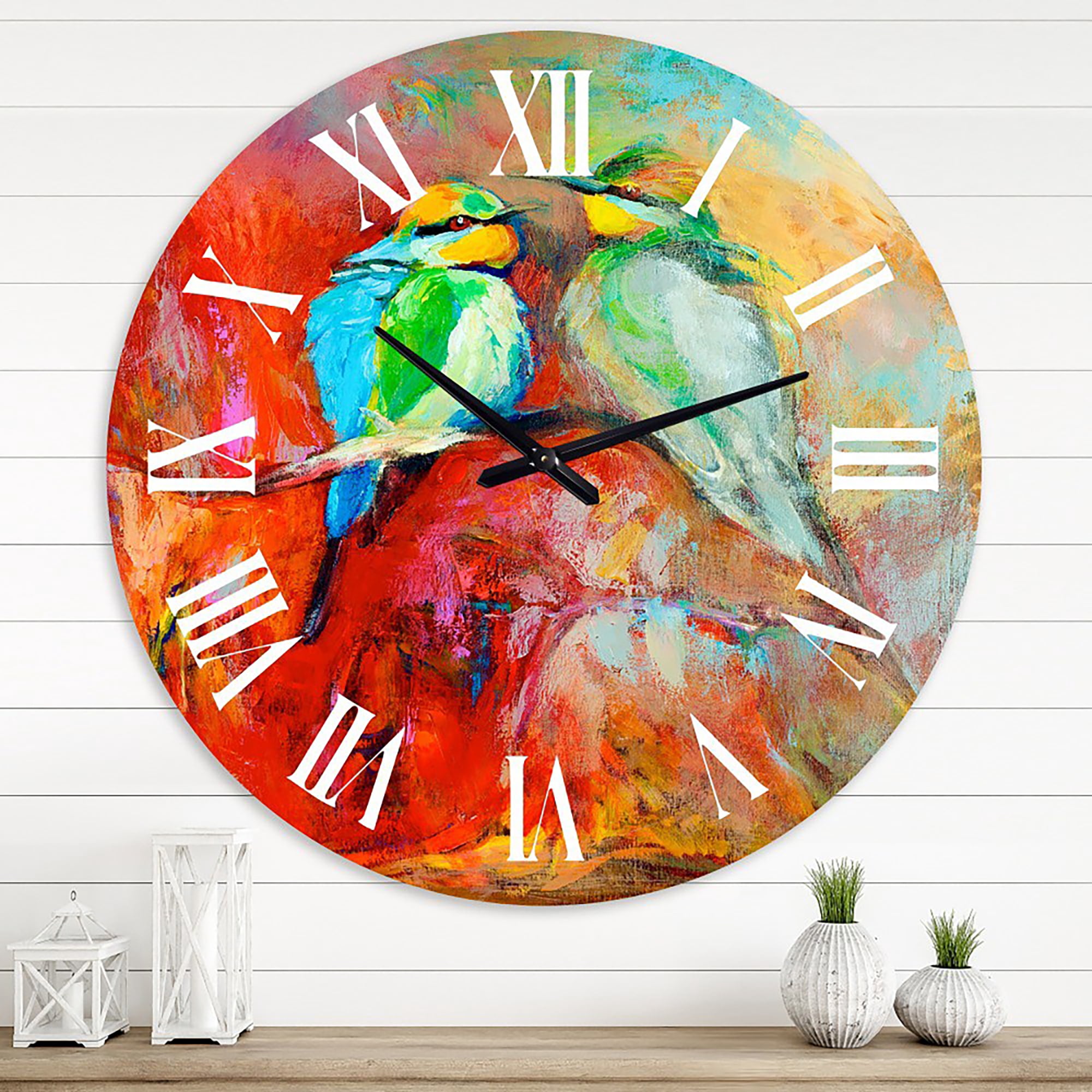 Designart 1 in Quartz Coastal Wall Clock