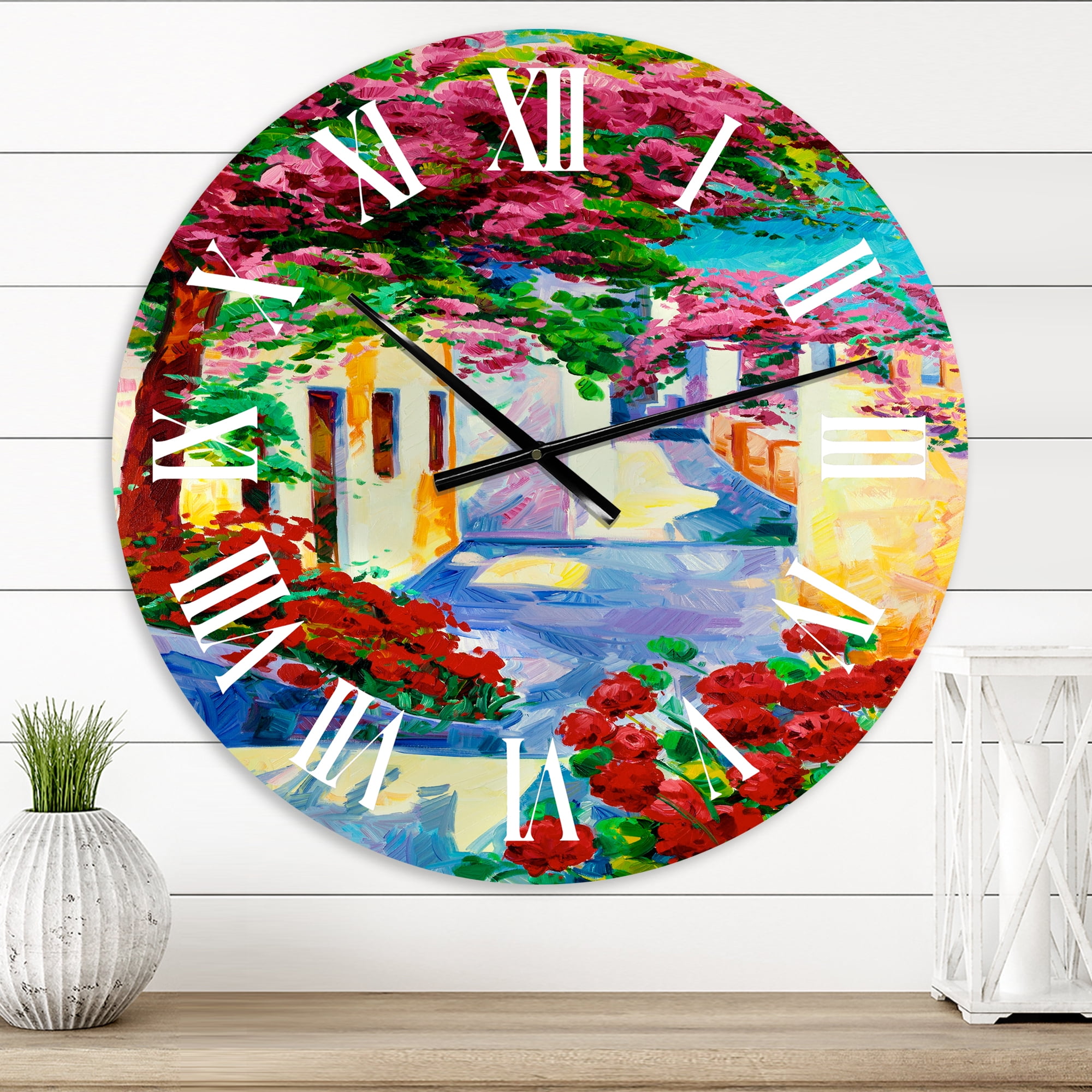 Designart 1 in Quartz Coastal Wall Clock