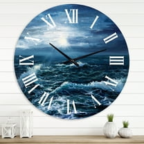 Designart 1 in Quartz Coastal Wall Clock