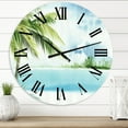 thumbnail image 1 of Designart 1 in Quartz Coastal Wall Clock, 1 of 5