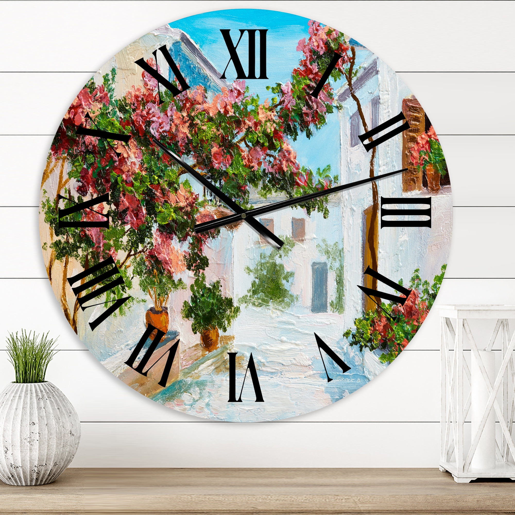 Designart 1 in Quartz Coastal Wall Clock