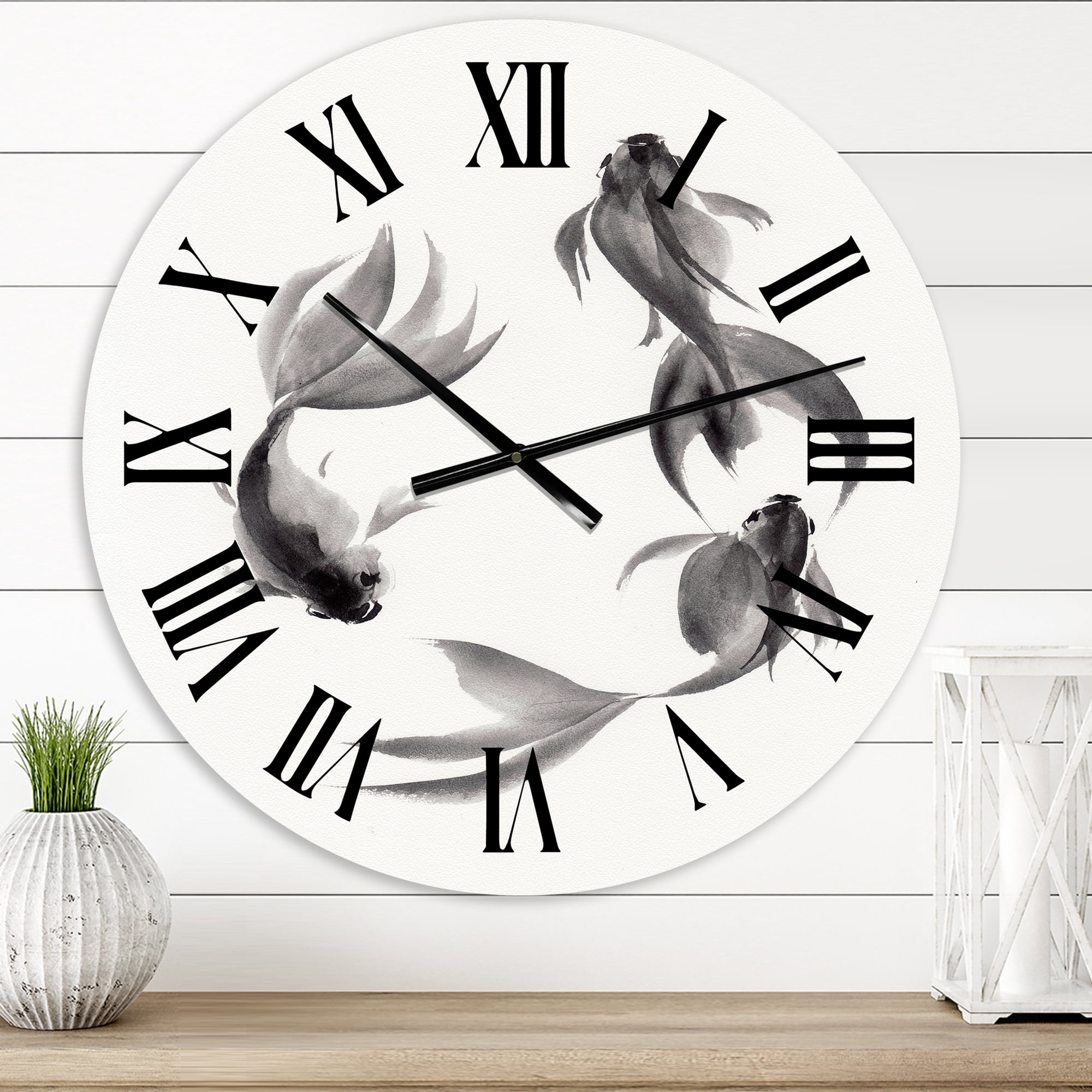 Designart 1 in Quartz Coastal Wall Clock