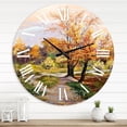 thumbnail image 1 of Designart 1 in Quartz Country Wall Clock, 1 of 5