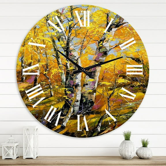 Designart 1 in Quartz Country Wall Clock