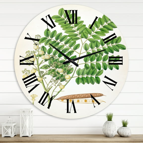 Designart 1 in Quartz Farmhouse Wall Clock