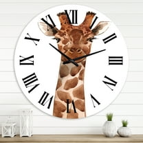 Designart 1 in Quartz Farmhouse Wall Clock