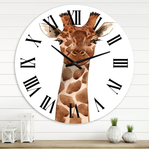 Designart 1 in Quartz Farmhouse Wall Clock